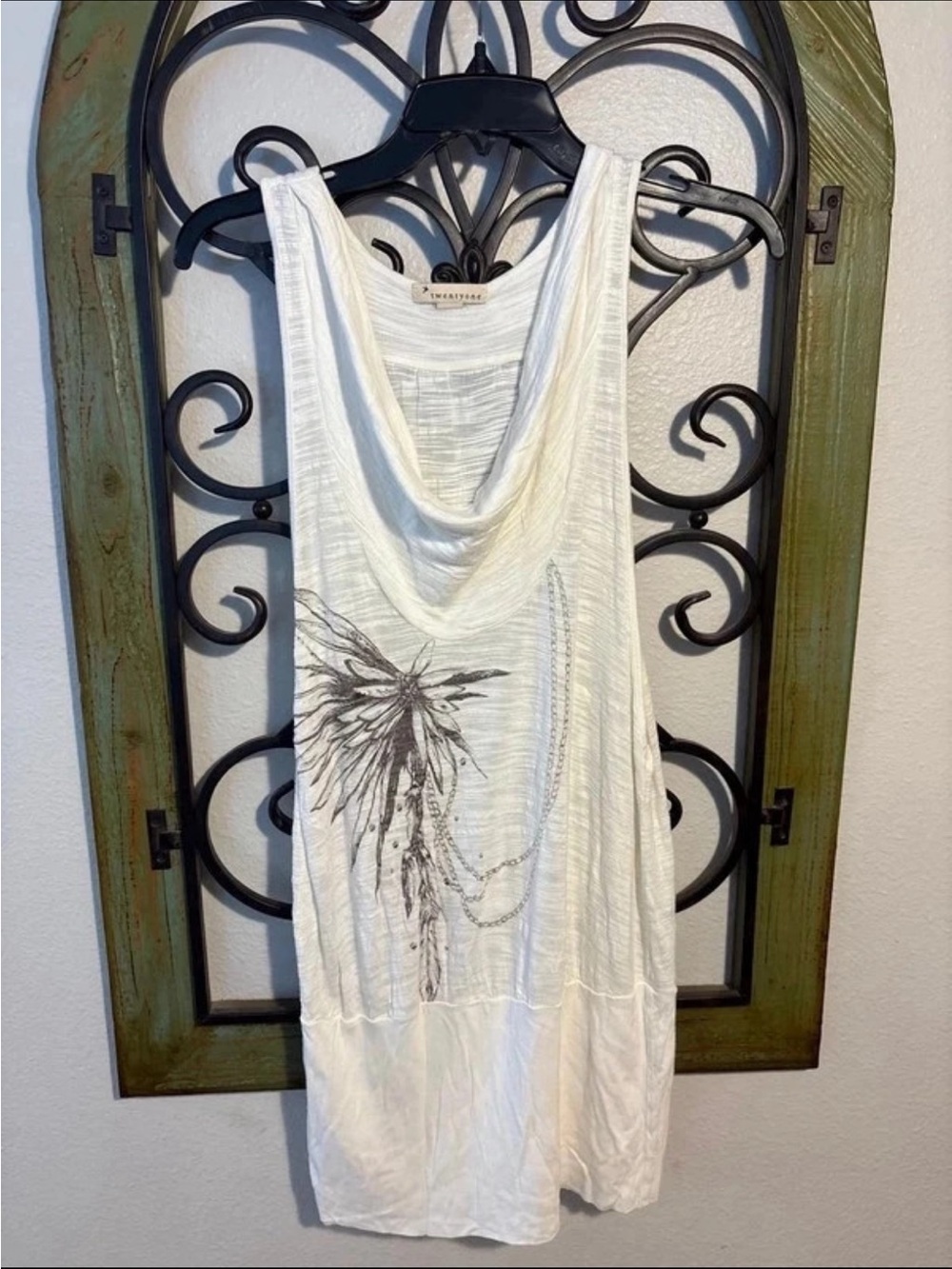 Vintage Y2K forever 21 bubble white graphic dress size small